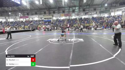 105 lbs Consi Of 16 #1 - Quentin Roybal, Roosevelt Mustangs vs Gabriel Valdez, Bald Eagle WC