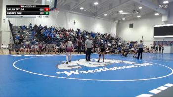 107 lbs 2nd Wrestleback (8 Team) - Bailah Taylor, Oak Grove High School vs Aubrey Cox, Long Beach