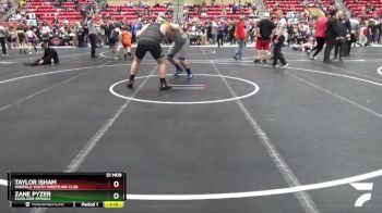 Cons. Round 1 - Zane Pyzer, EXCELSIOR SPRINGS vs Taylor Isham, Winfield Youth Wrestling Club