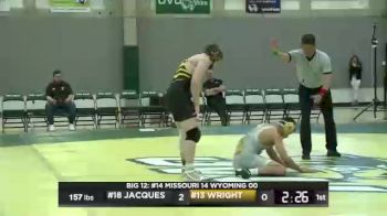 157 lbs Jarrett Jacques, Missouri vs Jacob Wright, Wyoming