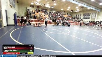 126 lbs Cons. Round 2 - David Martinez, Servite vs Weston Holt, Hemet