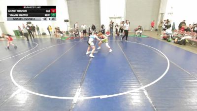 140 lbs Champ. Round 3 - Gavin Mattix, Montana vs Grant Brown, Idaho