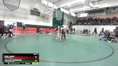 120 lbs Cons. Round 5 - Zoe Lopez, Charter Oak vs Melony Rodriuez, Canyon Springs