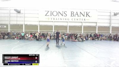 53 lbs Quarterfinal - Nixon Nestico, Utah vs McCoy Knight, Wasatch Wrestling Club