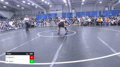 170 lbs Final - Omer Barak, FL vs Matthew Jens, IL