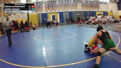 138 lbs Round 7 (8 Team) - Mikhail Kolpashchikov, Alpha WC vs Samuel Santiago, Cypress Creek