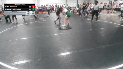145 lbs Round 3 - Ruby Driskell, Central Florida Wrestling vs Sophia Voudouris, River Bluff Gators