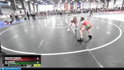 92 lbs Rd# 1 9:00am Friday - Weston Porter, Agression Legionaries vs JD Vassar, Virginia Hammers