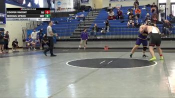 285 lbs Cons. Round 2 - Michael Upson, Wisconsin-Stevens Point vs Cooper Vincent, Carthage College