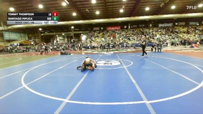 98 lbs Round 4 - Tommy Thompson, Laurel Matburners vs Santiago Piplica, Riverton USA Wrestling