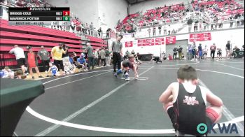 49 lbs Consi Of 16 #2 - Briggs Cole, Weatherford Youth Wrestling vs Maverick Potter, Weatherford Youth Wrestling