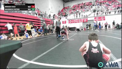 49 lbs Consi Of 16 #2 - Briggs Cole, Weatherford Youth Wrestling vs Maverick Potter, Weatherford Youth Wrestling