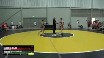 127 lbs Quarterfinals (8 Team) - Kylee Bingham, Georgia Red vs Ciara Franco-Shrum, Oklahoma