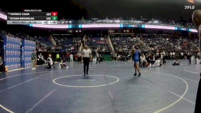 3A 120 lbs Cons. Semi - Patrick Cook, Eastern Guilford vs Ethan Brownlee, South Johnston High School