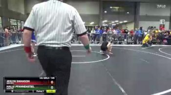 145 lbs Champ. Round 1 - Jeslyn Swanson, Ark City vs Halle Pfannenstiel, Norton
