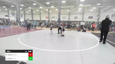 46 lbs Quarterfinal - Kempsey Conry, Pomona Elite vs Colin Crow, Gladiator WC