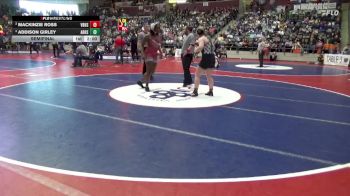 5A 190 lbs Semifinal - Addison Girley, Arkansas High School vs Mackinzie Ross, Van Buren