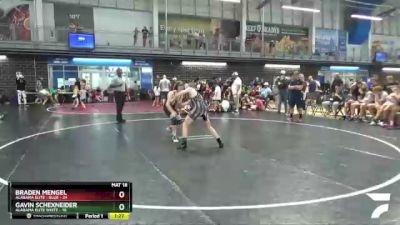 100 lbs Round 3 (3 Team) - Gavin Schexneider, Alabama Elite White vs Braden Mengel, Alabama Elite - Blue