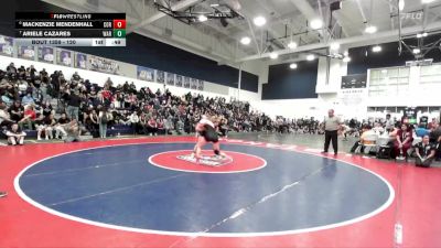 120 lbs 3rd Place Match - Ariele Cazares, Warren vs Mackenzie Mendenhall, Corona