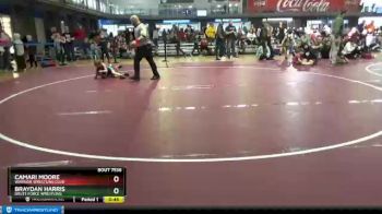 55 lbs Cons. Round 3 - Braydan Harris, Brute Force Wrestling vs Camari Moore, Warrior Wrestling Club