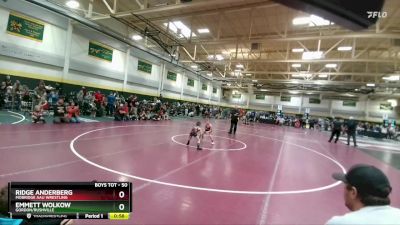 50 lbs Cons. Round 2 - Ridge Anderberg, Mobridge AAU Wrestling vs Emmett Wolkow, Gordon/Rushville