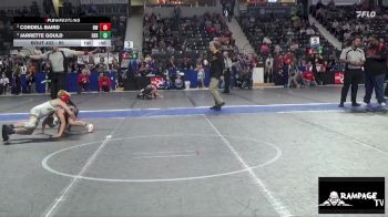 95 lbs Cons. Round 3 - Cordell Baird, Hoisington WC vs Jarrette Gould, Derby