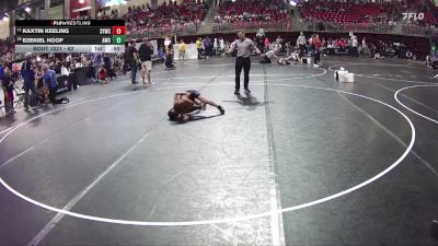 62 lbs Cons. Round 2 - Kaxtin Keeling, Sutherland Youth Wrestling Club vs Ezekiel Hoof, Alliance Wrestling Club