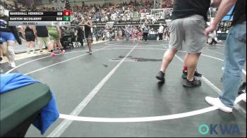 110-120 lbs Rr Rnd 4 - Marshall Heinrich, Team Nomad vs Easton McGilbert, Midwest City Bombers Youth Wrestling Club