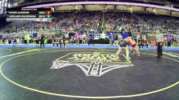 Girls-170 lbs Quarterfinal - Raven Aldridge, Clinton Hs Girls vs Adelaide Holderman, Thornapple Kellogg Hs Girls