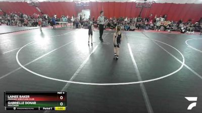 60 lbs Round 4 - Lainee Baker, Freedom Wrestling Club vs Gabrielle Donar, Wisconsin