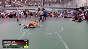 106 lbs Semis (4 Team) - Justin Williamson, Team Shutt vs Alexander Diaz, Steller Trained Hutt Clan