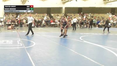 150-I lbs Consi Of 8 #1 - Thayer Ebert, Northampton JH vs Noah Mendez, Governor Mifflin