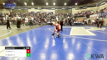 45 lbs Consi Of 8 #2 - Grayson Sacco, Lone Grove Takedown Club vs Amelia Mairel, Perry Wrestling Academy