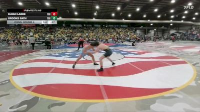 140 lbs Cons. Round 4 - Elijah Labbe, Touch Of Gold vs Brooks Bath, Touch Of Gold