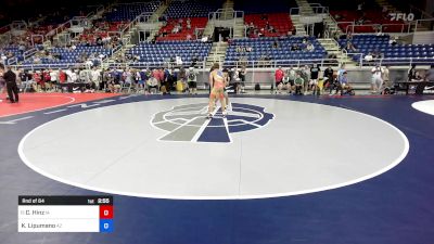 113 lbs Rnd Of 64 - Cooper Hinz, IA vs Khel Lipumano, AZ