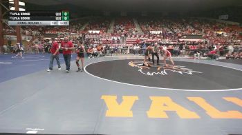 110 lbs Cons. Round 1 - Lyla Eddie, Ulysses HS vs Lily Vance, McPherson HS