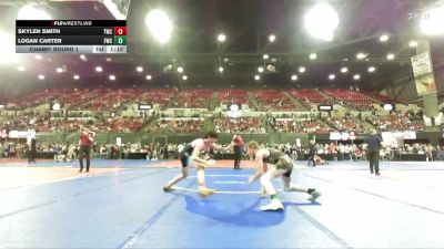 130 lbs Champ. Round 1 - Skylen Smith, Torrington Wrestling Club vs Logan Carter, Fairfield Wrestling Club