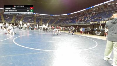 118 lbs Quarterfinal - Cassidy Carl, Elizabethtown vs Brin Zehmisch, Butler