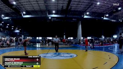 106 lbs Cons. Round 5 - Maximus Behrooz, Richmond Wrestling Club vs Cristian Rojas, Ground Up USA