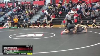 175 lbs Semifinal - Brent Yonkovic, West Delaware, Manchester vs Darian Schneider, Vinton-Shellsburg