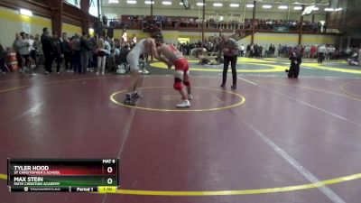 150 lbs Champ. Round 1 - Tyler Hood, St Christopher`s School vs Max Stein, Faith Christian Academy