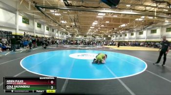 130 lbs Quarterfinal - Cole Sauvageau, Tech Team vs Aiden Fulks, Adams City Wrestling