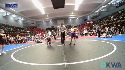 131 lbs 3rd Place - Kaiden Shadden, Bristow Youth Wrestling vs Westin Perkins, Dark Cloud Wrestling Club