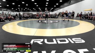 80 lbs Round 2 (8 Team) - Jaxon LaRonge, LAW/Crass Wrestling vs Kolton Hartman, Death Squad Wrest