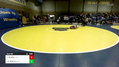 160 lbs Round Of 32 - Tanner Shaffer, Norwin (PA) vs Anthony Manno, Newport Harbor