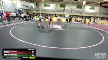 124 lbs 3rd Place Match - Ember Waters, Dickinson Wrestling Club vs Bristol Prado, Chadron