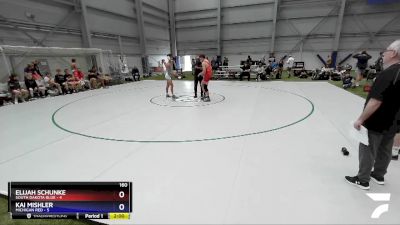 160 lbs 2nd Wrestleback (16 Team) - Elijah Schunke, South Dakota Blue vs Kai Mishler, Michigan Red