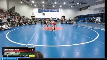 132 lbs Semifinal - Jameson Siemens, Natrona County vs Ashton Leegaard, Thunder Basin High School