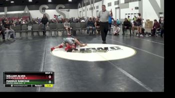 85 lbs Round 1 (8 Team) - William Alves, Elite Ath Club DZ (IN) vs Maddux Rabczak, Minions Green (GA)
