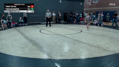 61 lbs Quarterfinal - Waylon Martin, Southern Idaho Training Center vs West Tuttle, Idaho Falls Wrestling Club
